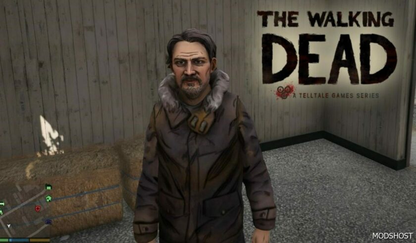 GTA 5 Player Mod: Bill Carver (TWD Season 2) Add-On PED (Featured)