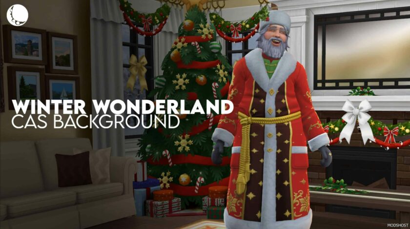 Sims 4 Mod: Winter Wonderland (CAS Background) (Featured)