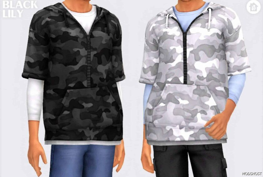 Sims 4 Teen Clothes Mod: Logan TOP (Featured)