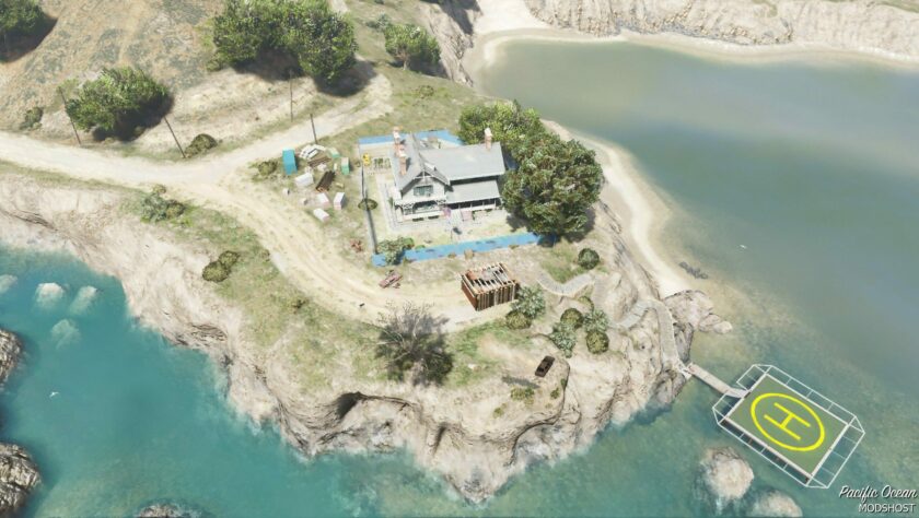 GTA 5 Map Mod: Mount Gordo House Zombie Survival Base (Featured)