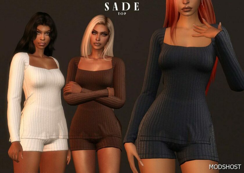 Sims 4 Everyday Clothes Mod: Sade SET (Featured)