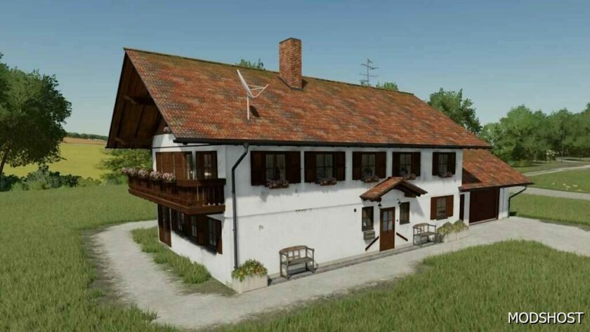 FS22 Placeable Mod: Felsbrunn Farmhouse (Featured)