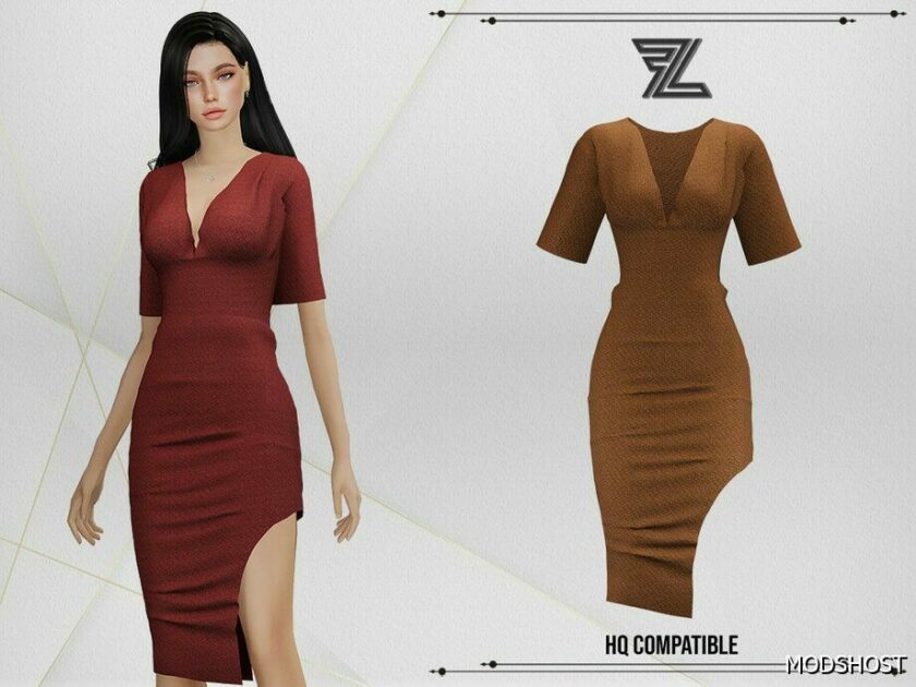 Sims 4 Elder Clothes Mod: Abby Dress (Featured)