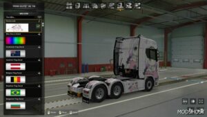 ETS2 Scania Mod: Streamline Kanan Skin 1.40–1.48 (Image #3)