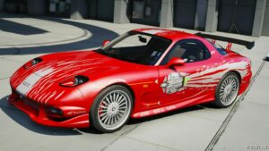 GTA 5 Mazda Vehicle Mod: RX-7 Fast AND The Furious (Featured)