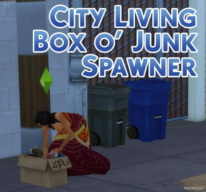 Sims 4 Object Mod: City Living BOX O’ Junk Spawner (Featured)