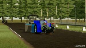 FS22 Mod: Blue Modified Pulling Tractor (Image #3)