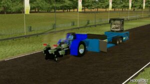 FS22 Mod: Blue Modified Pulling Tractor (Image #5)