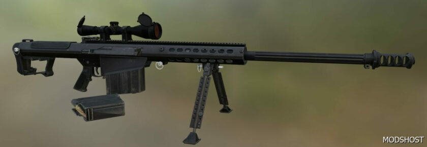 GTA 5 Weapon Mod: Barrett M107A1 + M82A3 29Inch + 20Inch V3.1 (Featured)