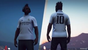 GTA 5 Player Mod: Real Madrid Jersey – Free Model AND Texture V1.2 (Featured)