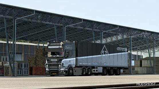 ETS2 Scania Mod: Ludwig Transporte Trailer for Scania R620 R590 1.48 (Featured)