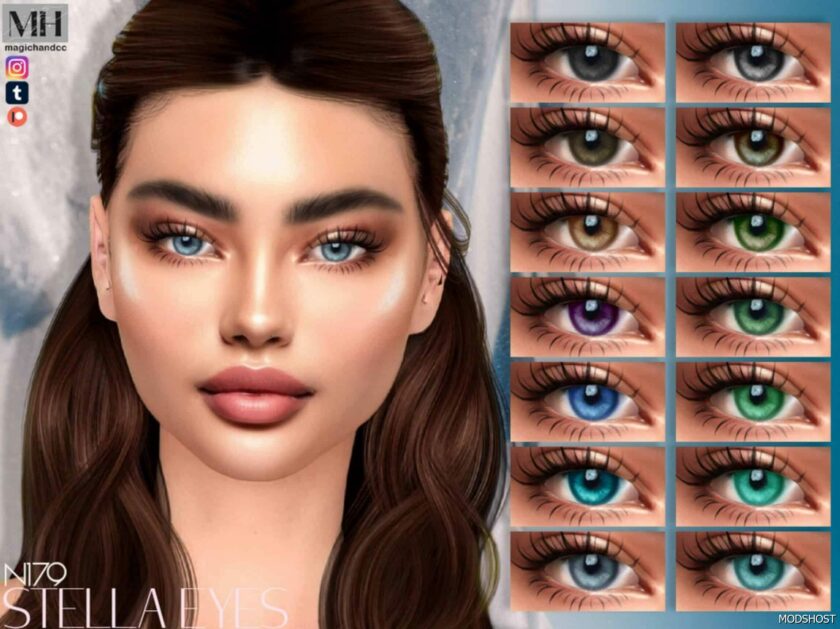 Sims 4 Mod: Stella Eyes N179 (Featured)