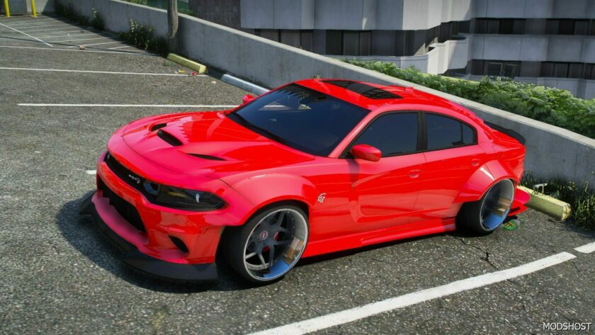 GTA 5 Dodge Vehicle Mod: Charger Hellcat WB (Featured)