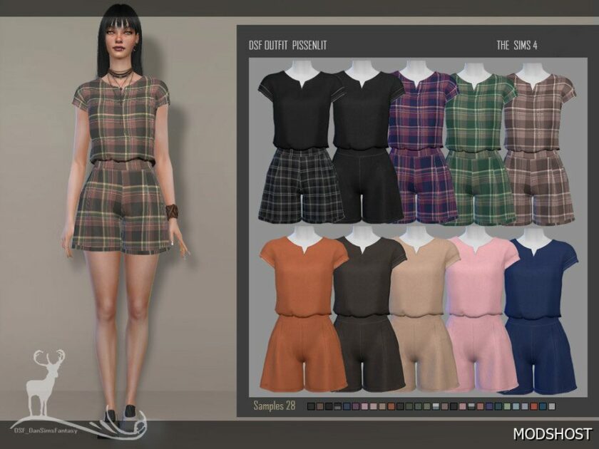 Sims 4 Everyday Clothes Mod: Outfit Pissenlit (Featured)