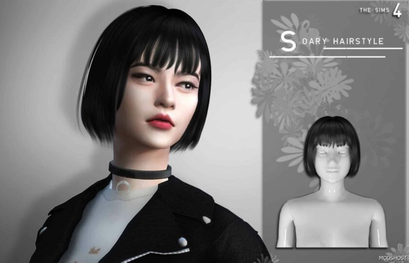 Sims 4 Female Mod: Soary Hairstyle (Featured)