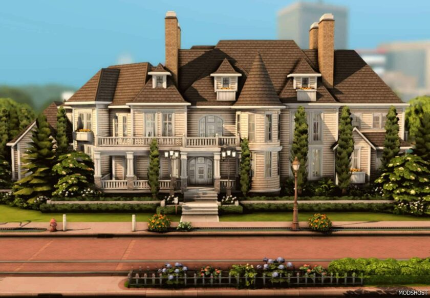 Sims 4 House Mod: Luxury Family Mansion No CC (Featured)