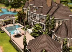 Sims 4 House Mod: Luxury Family Mansion No CC (Image #6)