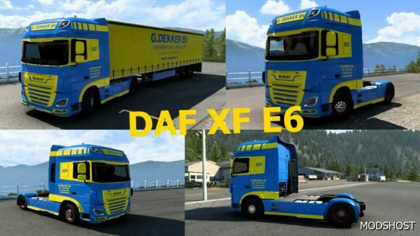 ETS2 Scania Mod: G.dekker BV Skin Pack (Featured)