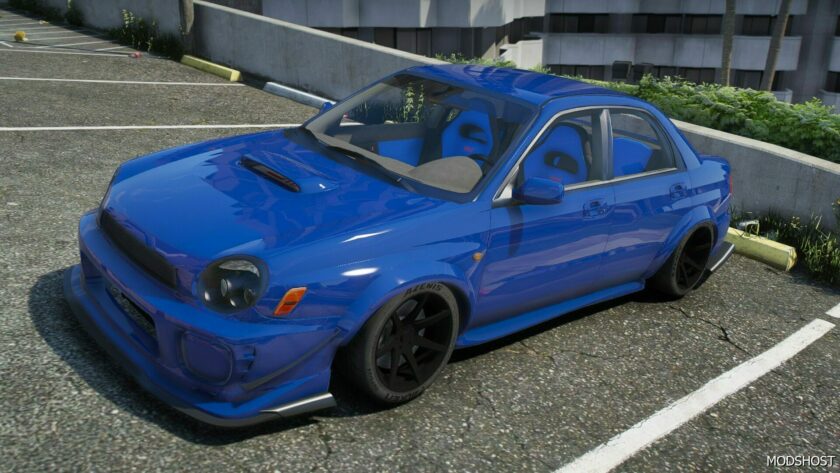 GTA 5 Subaru Vehicle Mod: 2002 Subaru Impreza WRX STI Drift (Featured)