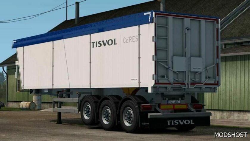 ETS2 Mod: Tisvol Tipper Trailer Addon V1.1.3 (Featured)