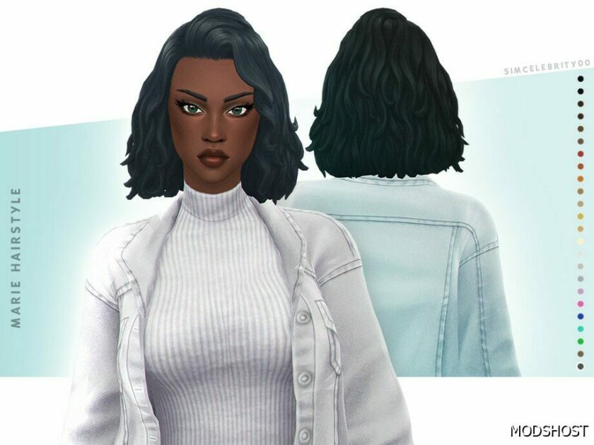 Sims 4 Female Mod: Marie Hairstyle (Featured)