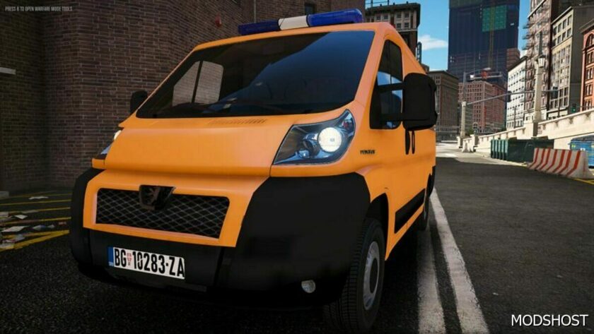 GTA 5 Vehicle Mod: Peugeot Boxer – GSP Beograd (Featured)