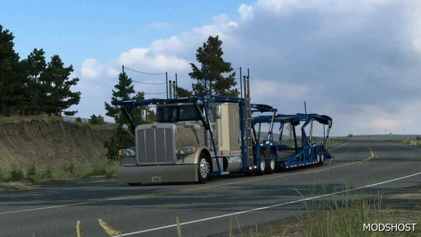 ATS Peterbilt Truck Mod: 389 Auto Hauler V1.0.2 (Featured)