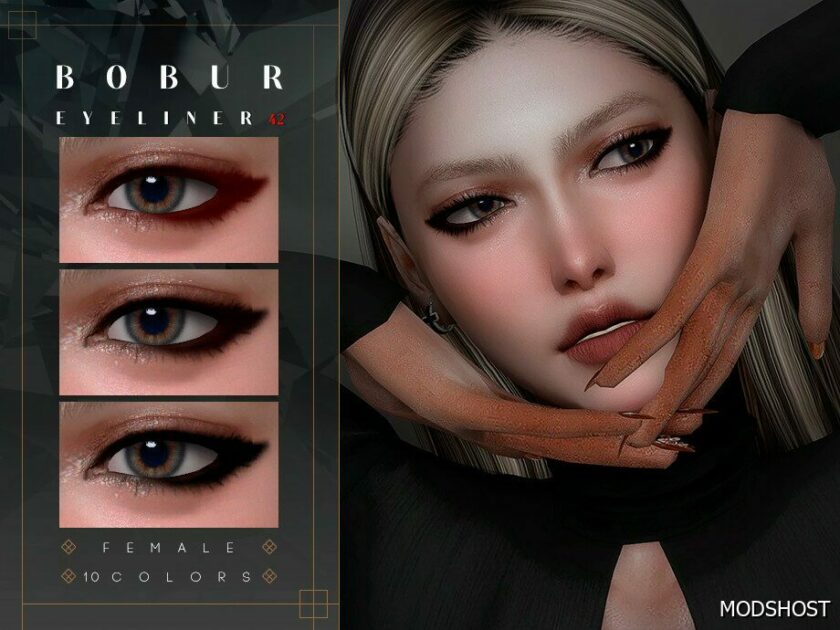 Sims 4 Female Makeup Mod: Smokey EYE Eyeliner (Featured)