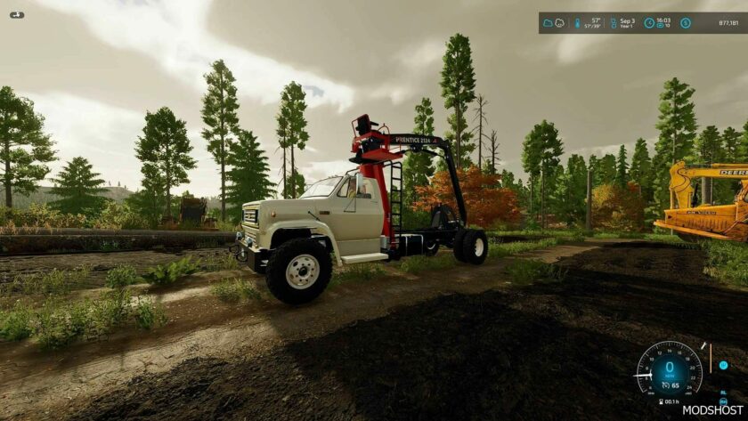 FS22 Mod: C-60 LOG Loader Truck Front Mount (Featured)