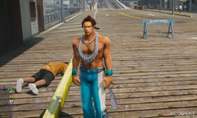 GTA 5 Player Mod: Eddy Gordo (Tekken T.T.1.) Add-On PED (Image #4)