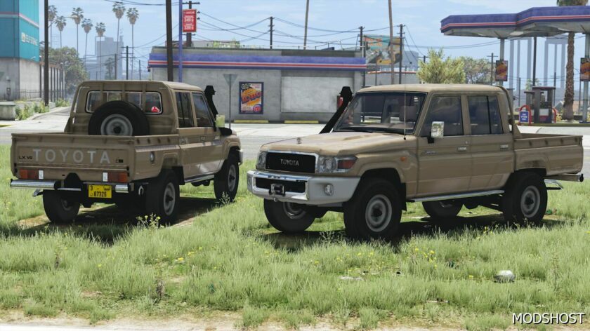 GTA 5 Toyota Vehicle Mod: Land Cruiser 1979 Pick up Add-On (Featured)