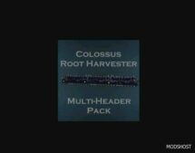 FS22 Mod: Lizard Colossus Root Harvester Extended Headers (Featured)