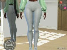 Sims 4 Bottoms Clothes Mod: Leggings & Hoodie – SET 361 (Image #3)