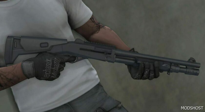 GTA 5 Weapon Mod: Benelli M4 Tactical Animated (Featured)