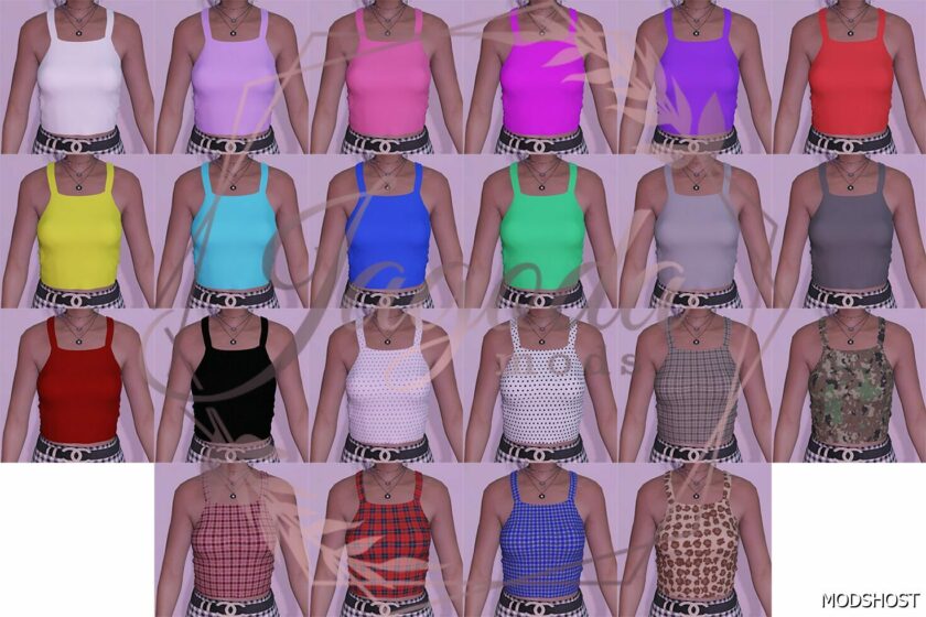 GTA 5 Player Mod: TOP with Open Back for MP Female V1.2 (Featured)