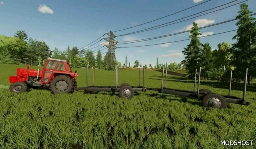 FS22 Mod: Vagonet Wood Trailer (Featured)