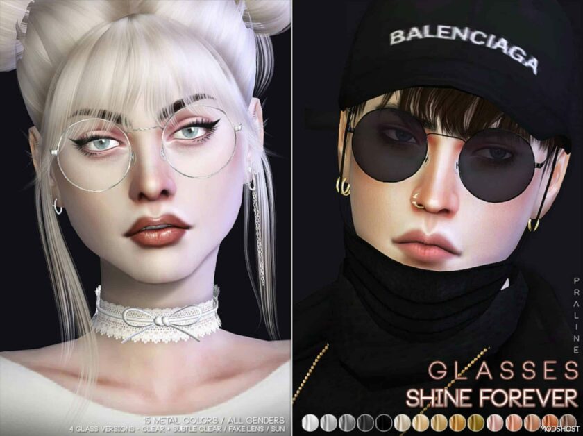 Sims 4 Accessory Mod: Shine Forever Glasses (Featured)