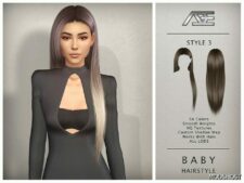 Sims 4 Female Mod: Baby Hairstyle No.3 (Featured)