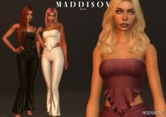 Sims 4 Female Clothes Mod: Maddison SET (Featured)