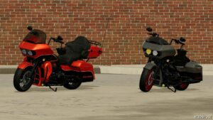 FS22 Vehicle Mod: Harley Road Glide (Featured)