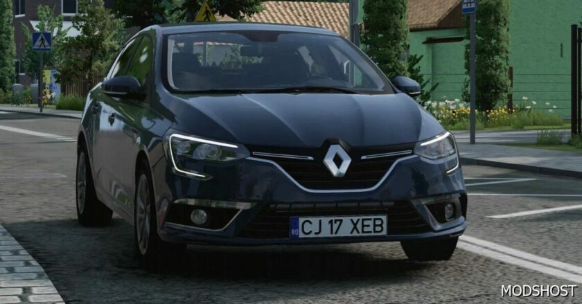 BeamNG Renault Car Mod: Megane IV Sedan 2016-2020 V1.1 0.30 (Featured)