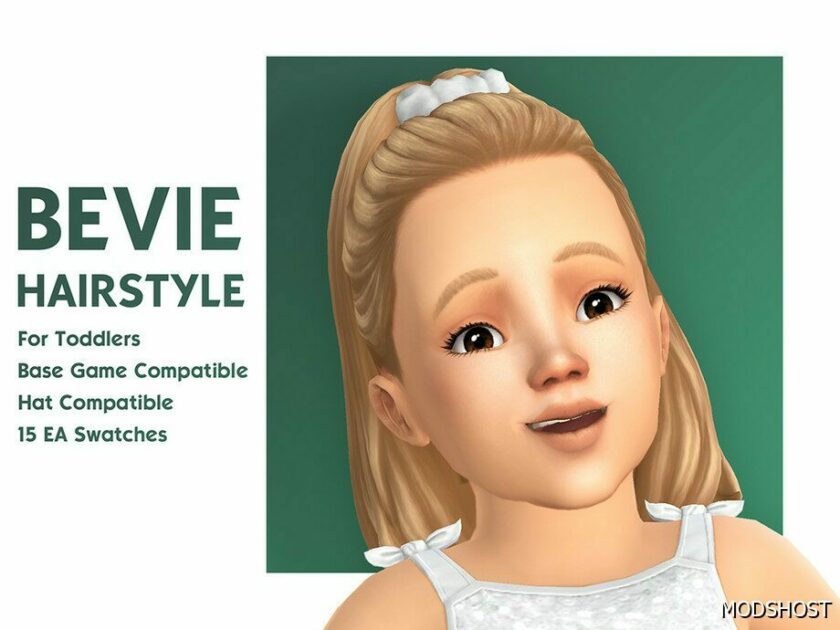 Sims 4 Kid Mod: Bevie Hair (Featured)