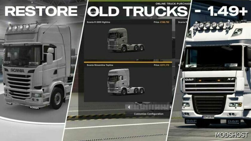 ETS2 Mod: Restore OLD Trucks (Featured)