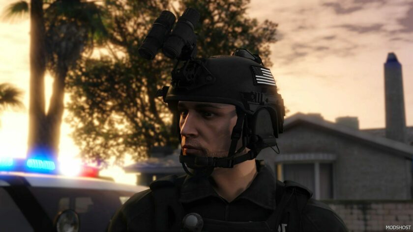 GTA 5 Player Mod: EUP Team Wendy Exfil Tactical Helmet V1.01 (Featured)