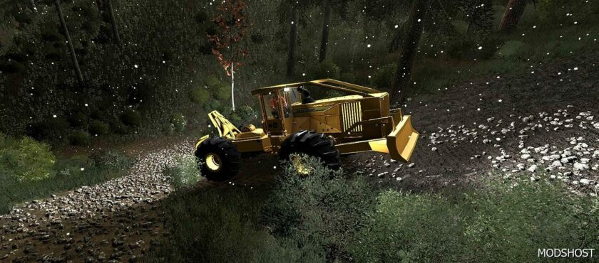 FS22 John Deere Forklift Mod: 640LII Cable Skidder (Featured)