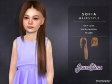 Sims 4 Female Mod: Sofia (Child Hairstyle) (Featured)