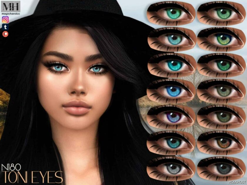 Sims 4 Mod: Toni Eyes N180 (Featured)