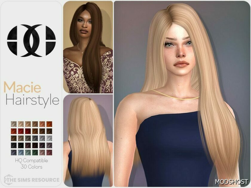 Sims 4 Female Mod: Macie Hairstyle (Featured)