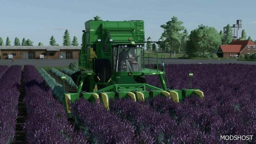 FS22 John Deere Combine Mod: CS 690 and 606Sh/608Sh Lavender V1.0.0.1 (Featured)