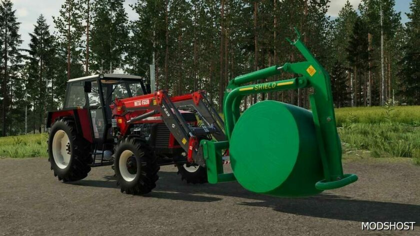 FS22 Attachment Mod: Lizard Shield 895 Bale Grab (Featured)